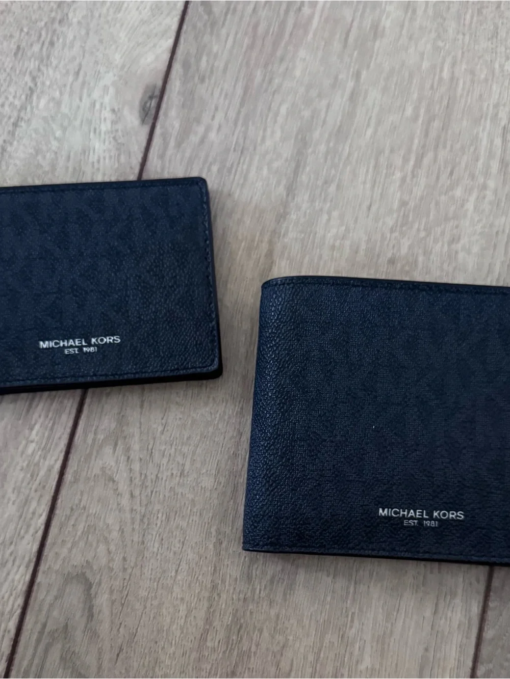 Michael Kors Black Signature Textured Leather Wallet